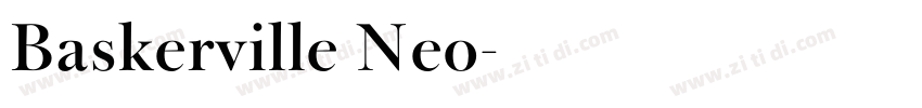 Baskerville Neo字体转换